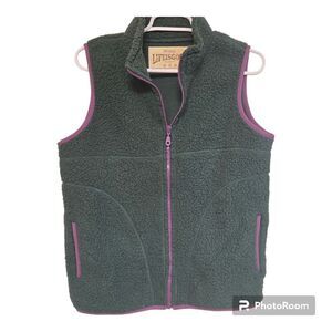 Life is good full zip teddy relaxed fit vest size medium